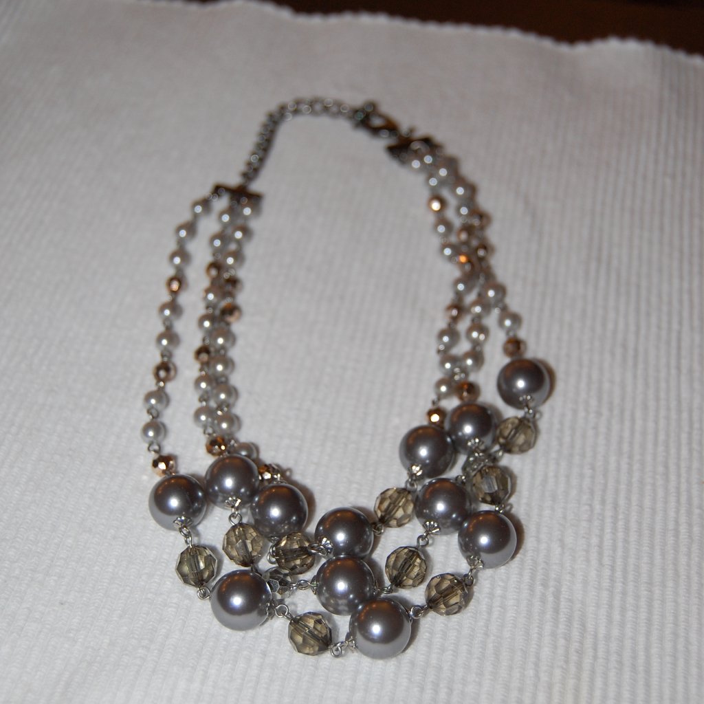 3 Strand Gray Beads 8